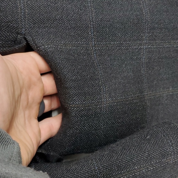 Joe Joseph Abboud Blazer Lambswool Plaid Dual Vent Career Office Mens 42L - Picture 4 of 12